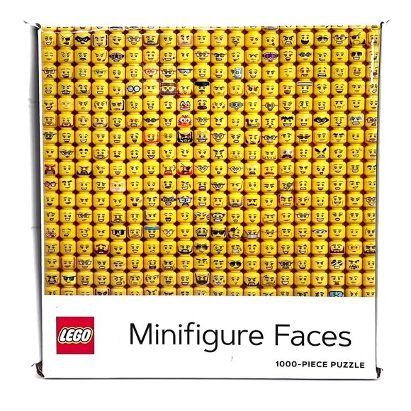 Lego Minifigure Faces 1000 Piece Puzzle Fun Challenge Hidden Side Ninjago 2021 - Picture 1 of 14